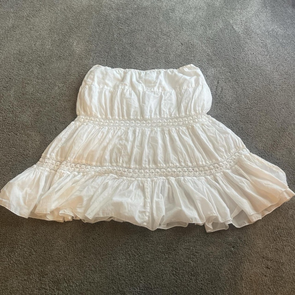 Nique White Mini Skirt